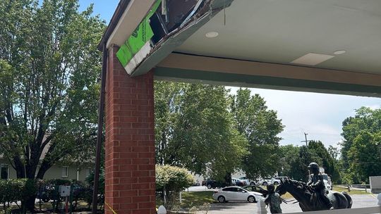 Hotel Entrance Damaged