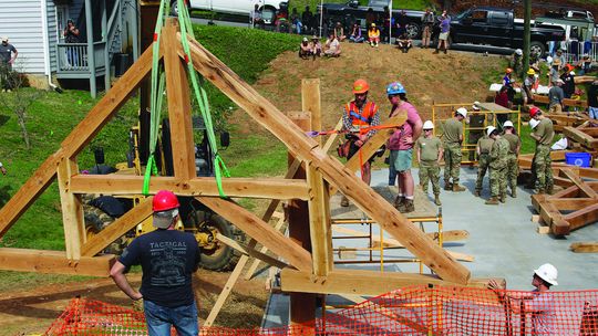 New Pavilion Goes Up