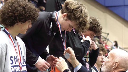 Three Blues Earn State Medals