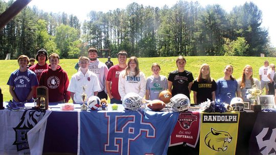 Twelve Wildcats Sign Letters