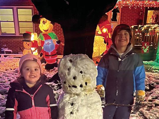 A Snow man At Christmas