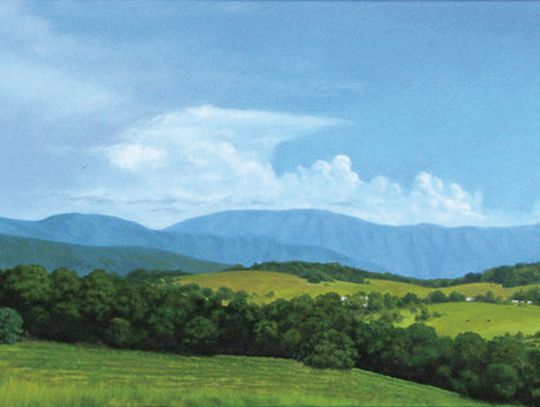 Artist ‘Reaches For The Sky’ In Show