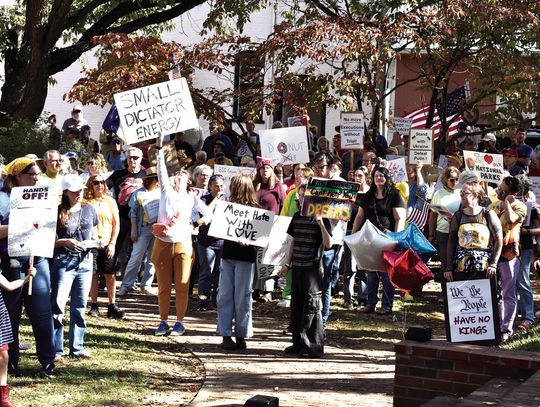 At The No Kings Protest