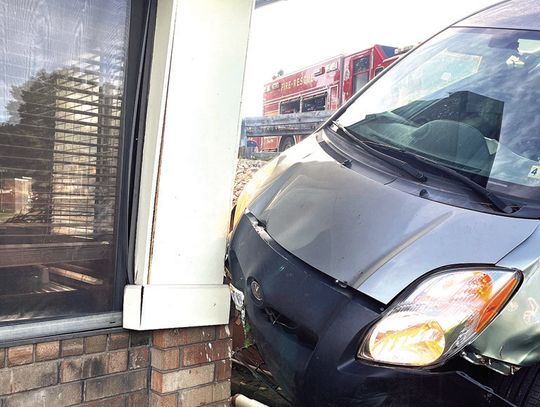 Car Goes Airborne, Strikes Building