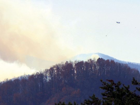 Firefighters Tackling Forest Fire Southeast Of Glasgow