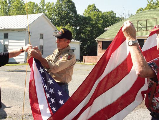 Flag Flies Again At Old Goshen School