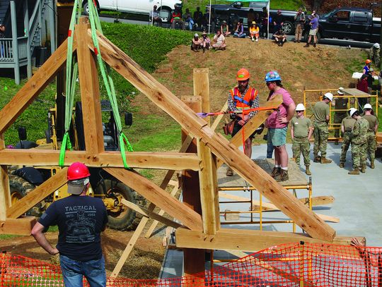 New Pavilion Goes Up