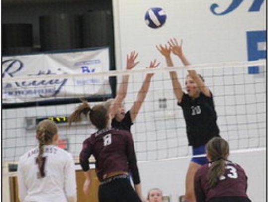 PM Volleyball Falls To Amherst, Bath