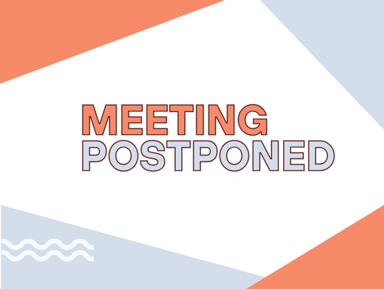 Supervisors Meeting Postponed