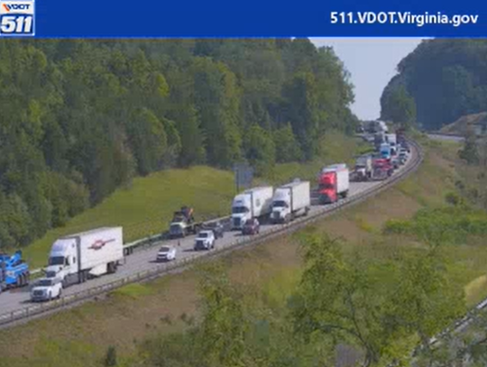 Tractor-trailer fire snarls I-81 traffic at Fairfield Thursday morning