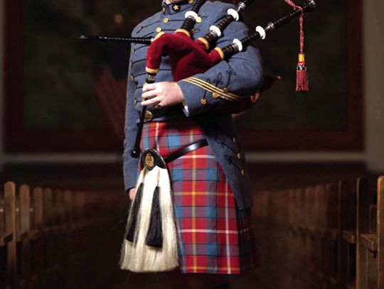 VMI Cadet Excels with Bagpipes