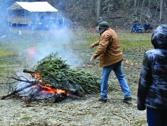 Windy Christmas Tree Burn