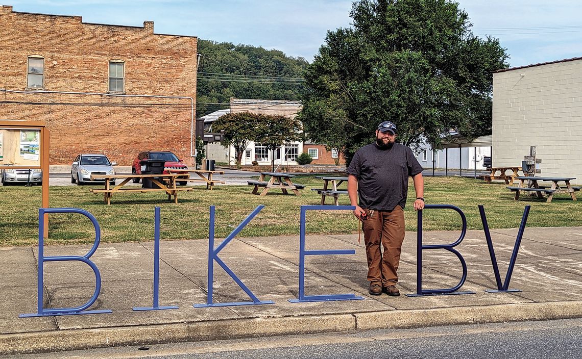 Bike Rack Goes Up In Downtown BV