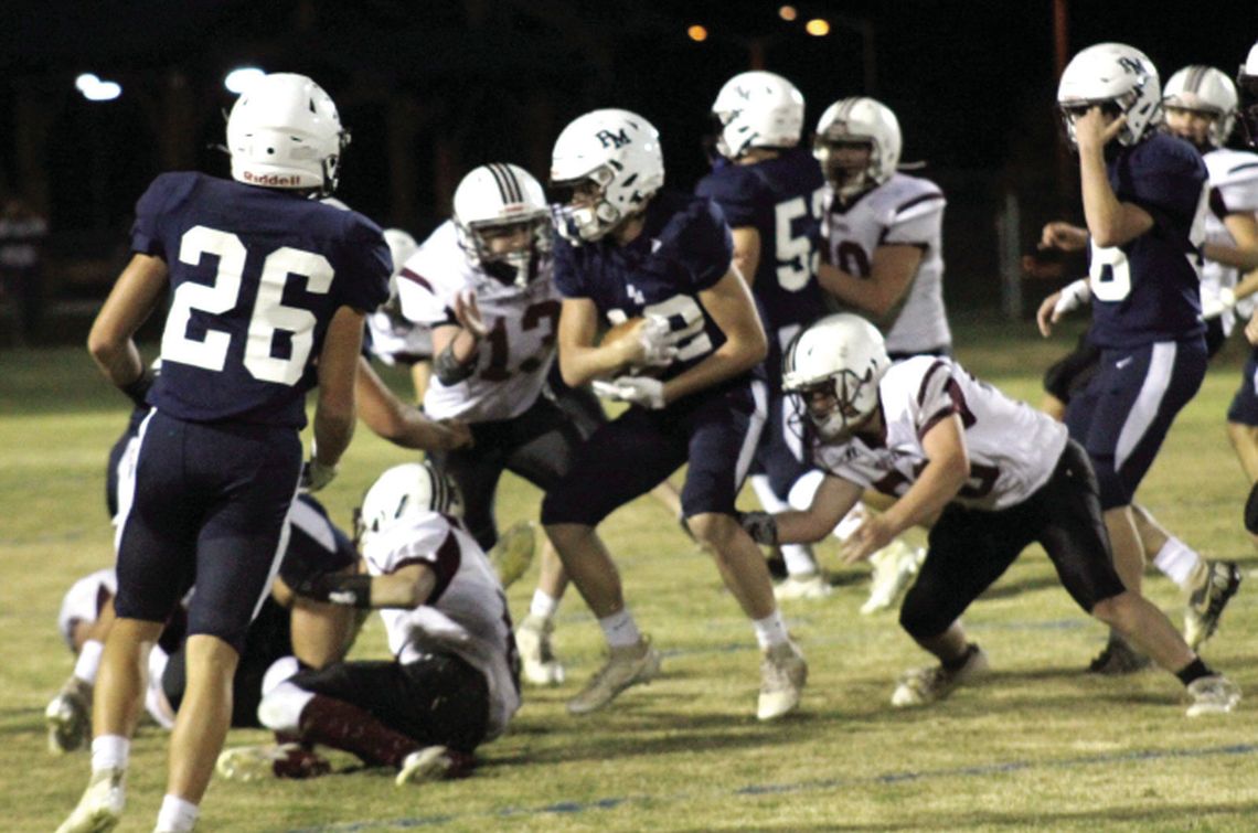 Blues Bolt Past Mustangs, 48-0