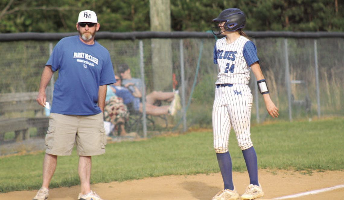Blues Split Softball Pair Blues Split Softball Pair