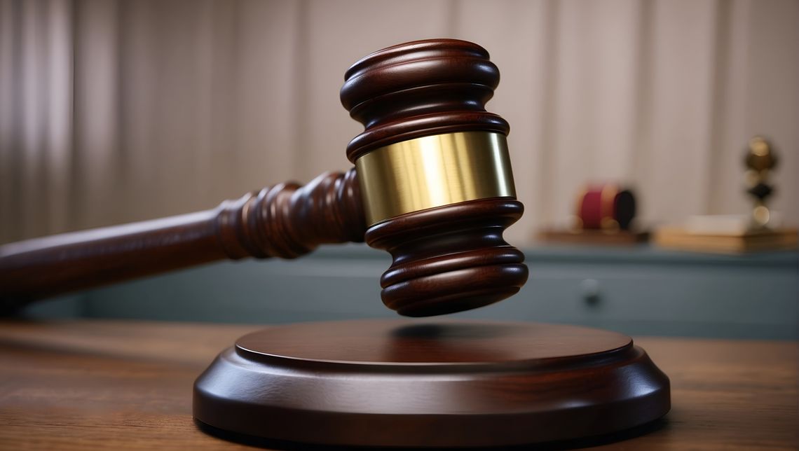 BV Man Convicted For Deadly Crash stock image of a gavel