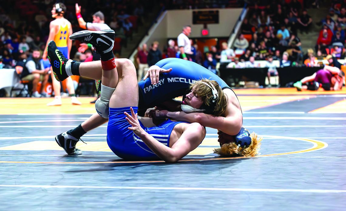 Four Parry McCluer Wrestlers Medal