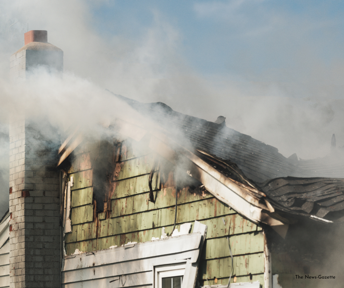 House Fire In Goshen Stock Photo