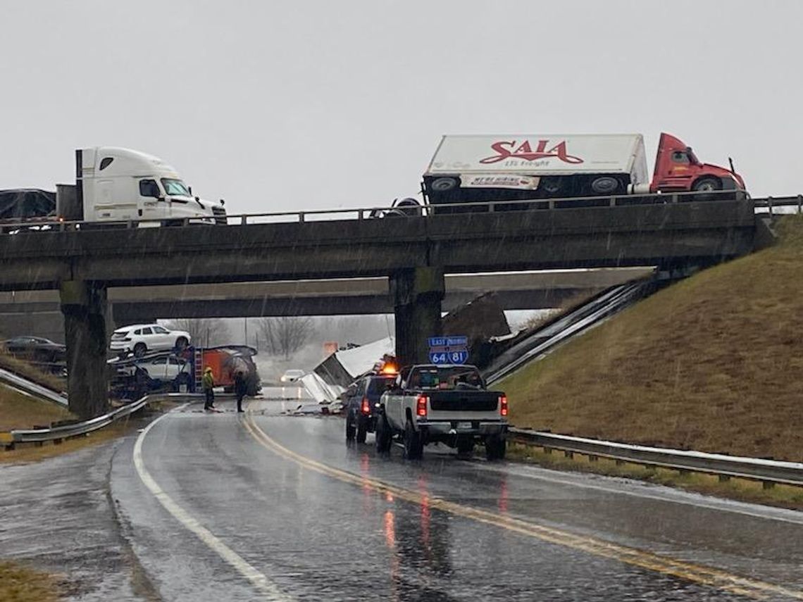 Multi-vehicle Accident At I-81 Bridge in Fairfield