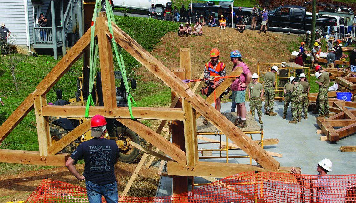 New Pavilion Goes Up