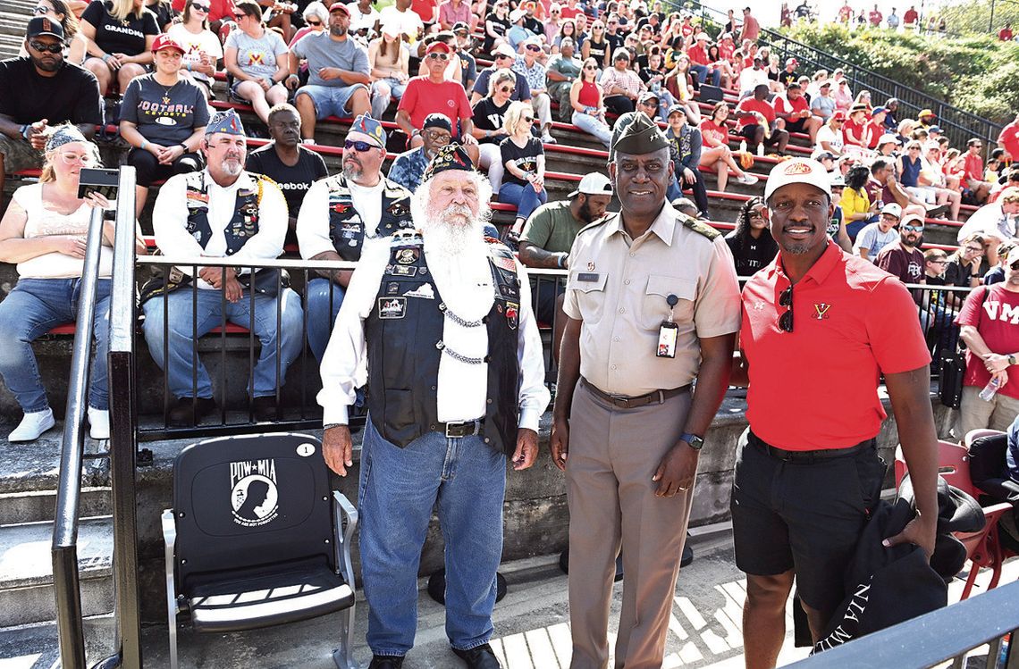 POW/MIA Chair Dedicated At VMI Stadium