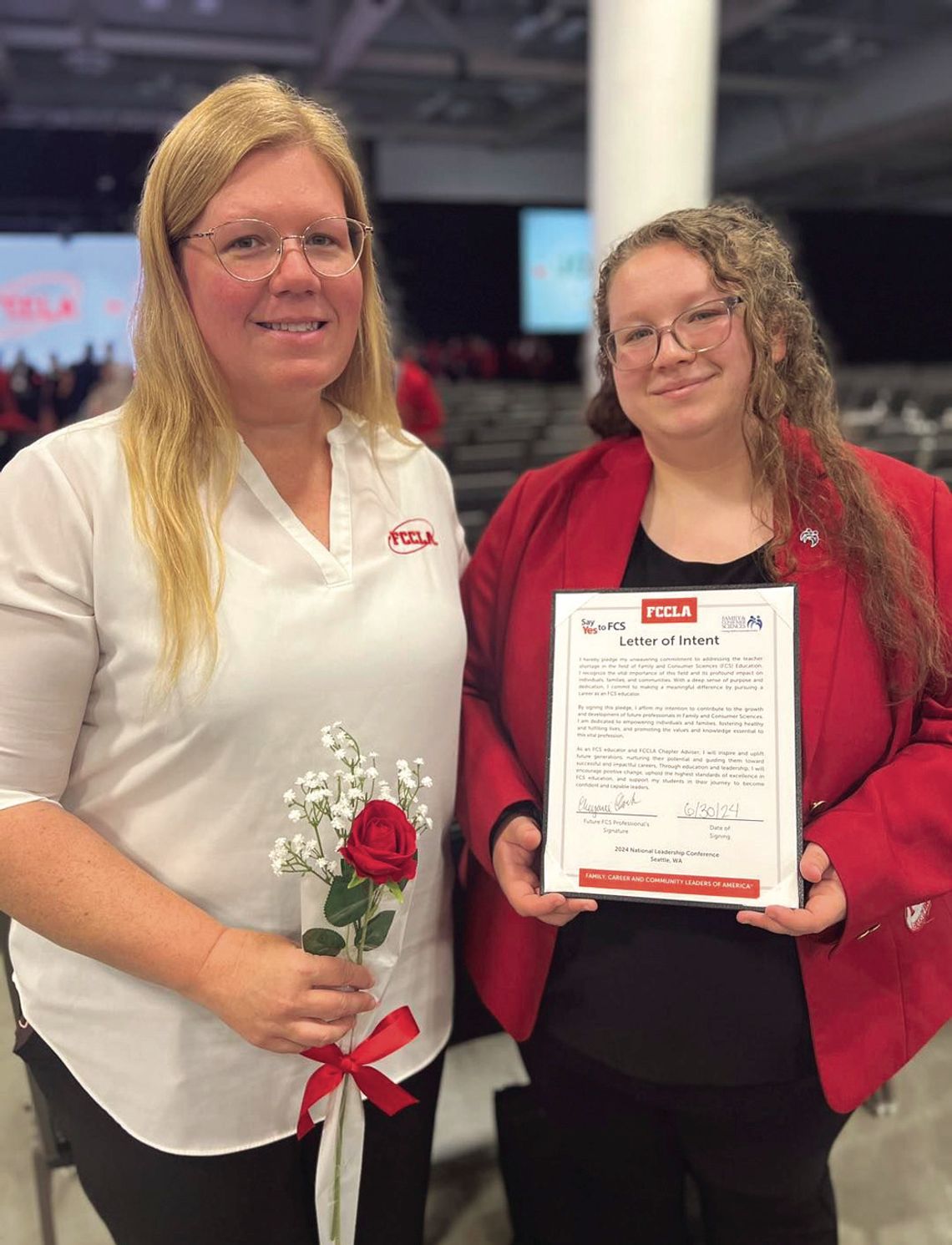 RCHS Students, Adviser Recognized At FCCLA Event