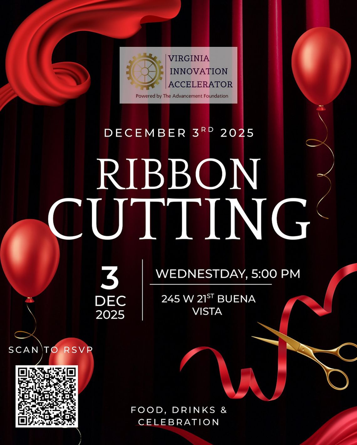 Ribbon-Cutting Ceremony at the Virginia Innovation Accelerator in Buena Vista Ribbon-Cutting Ceremony at the Virginia Innovation Accelerator in Buena Vista