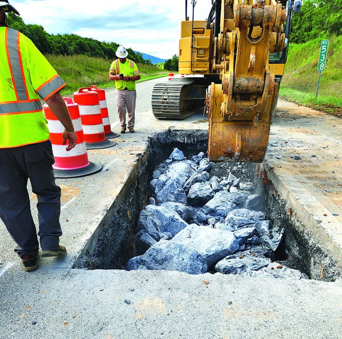 Sinkhole Temporarily Closes I-64 Last Week