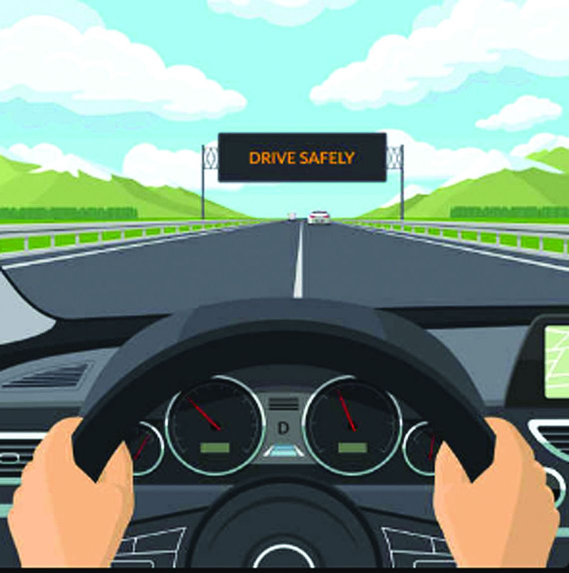 Slow Down, Stay Focused And Arrive Safely