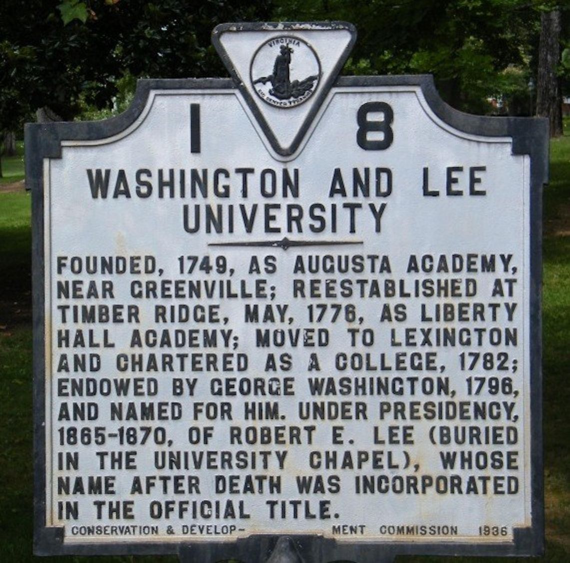 The Origins of Washington and Lee University
