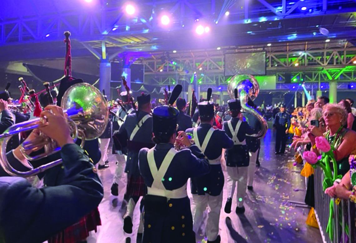 VMI Bands Play Mardi Gras