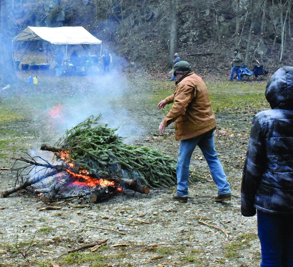 Windy Christmas Tree Burn