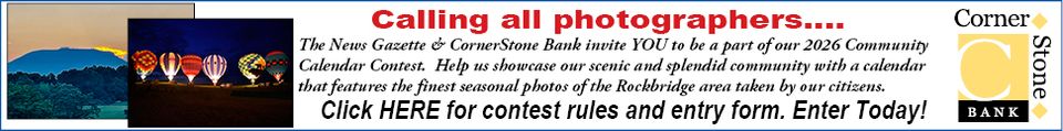 2026 CornerStone Bank/News-Gazette Calendar Photo Contest